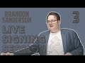 Brandon Sanderson Live Signing Session #3 - The Way Of Kings