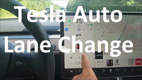 Tesla Model 3 Auto Lane Change
