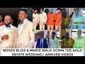 Moses bliss & Marie walk down the aisle (CHURCH WHITE WEDDING VIDEO)