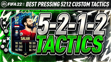 BEST 5212 CUSTOM TACTICS! PRESSING 5-2-1-2 META TACTICS & INSTRUCTIONS FIFA 22 ULTIMATE TEAM!
