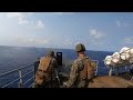 Live fire machine gun range at sea 742023