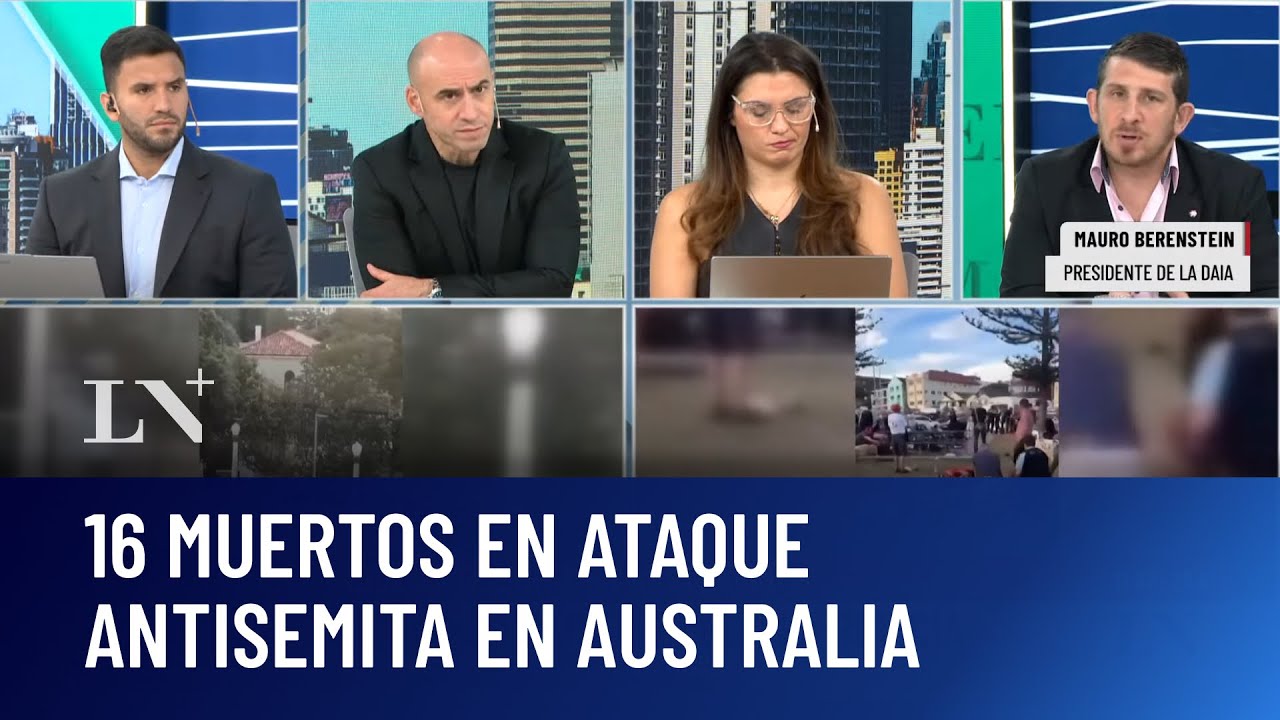Ataque antisemita en Australia: 16 muertos; un tirador muerto - YouTube