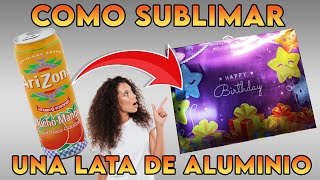 Sublimacion en lata de aluminio