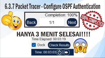 Jawaban 6.3.7 Packet Tracer – Configure OSPF Authentication (100% Berhasil)