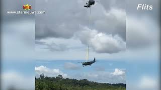 Braziliaans militair vliegtuig dat noodlanding maakte, opgehaald door helicopter: