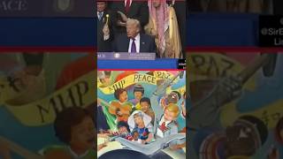 NO es Trump... es su hijo. El niño rubio del mural que engaña al mundo con la FALSA PAZ