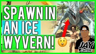 Ark Survival Evolved PS4 Tutorial - How To Spawn In An Ice Wyvern - How To Summon An Ice Wyvern