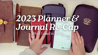 Planners and Journals Used in 2023 | Hobonichi, Plotter, Traveler's Notebooks #planners #journaling by MyLifeMits 3,851 views 4 months ago 29 minutes