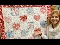 Donna's SWEET "Hearts and Pinwheels" FREE PATTERN Quilt tutorial!