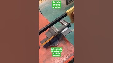 straight material cutting practice in fitter workshop #shorts #viral short in 60 sec