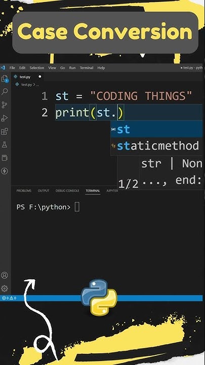 How To Convert a String into Lowercase in Python ? #shorts - YouTube