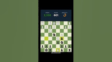 Chess puzzle solved 601/500k || #chess #lichesstitledarena #chessgames #chessproblems #chessgame