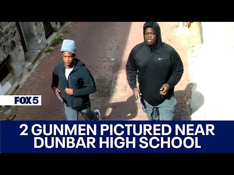 school Dunbar student struck by bullet; Security cam shows gunmen nearby