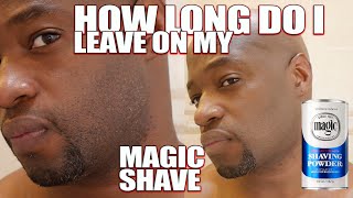 How long I leave my Magic Shave shaving powder on? screenshot 1