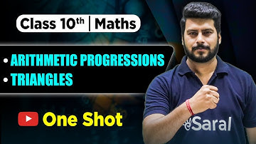 Class 10 Arithmetic Progressions & Triangles in ONE SHOT 🔥 | Class 10 Maths 2025-26 | eSaral