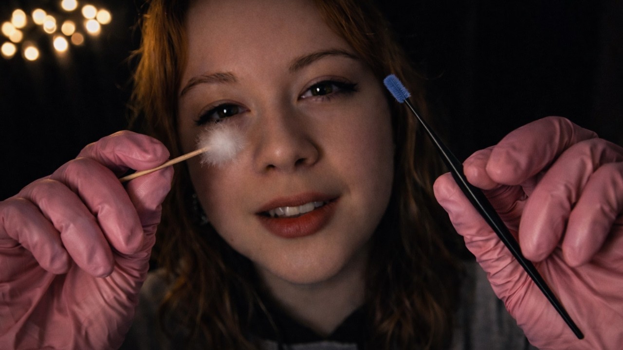 ASMR 3Dio Detailed Ear Cleaning | Gloves, Gentle Picking, Minimal Talking (Sleep & Relaxation)