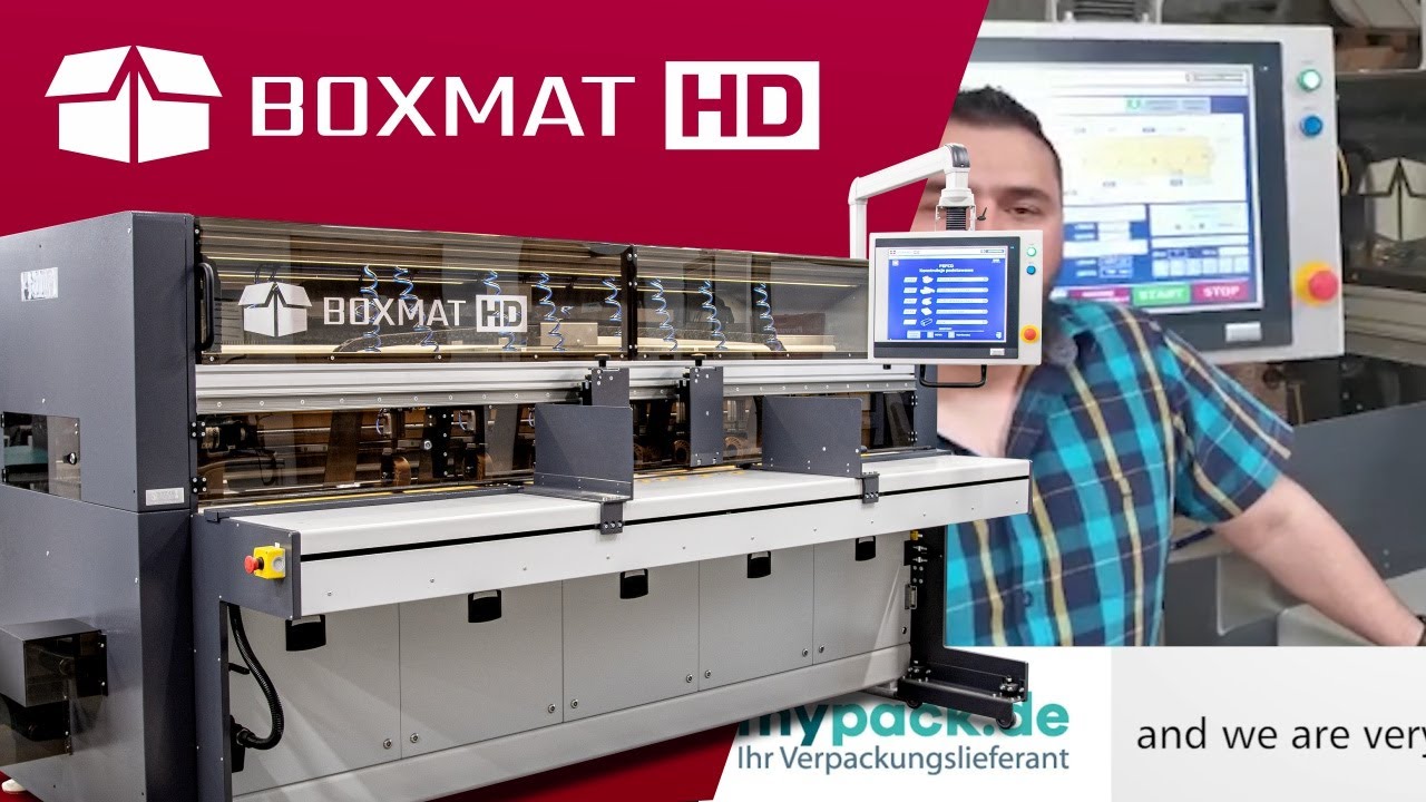 BOXMAT HD  The most complete short run box maker on the market