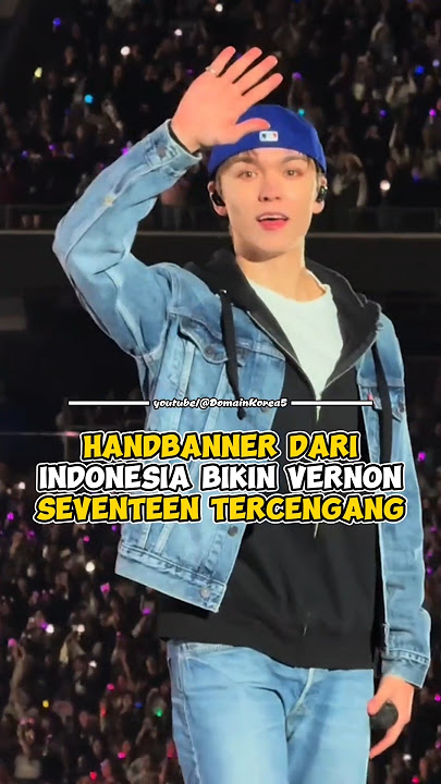 Handbanner dari Indonesia bikin Vernon Seventeen Tercengang #kpop #shorts