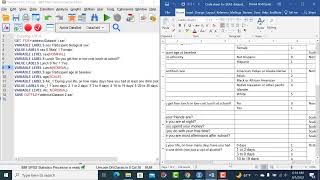 Simple coding example using SPSS syntax