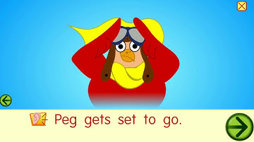 Letter e and story 《Peg the Hen》/ Alphabet  / Books for kids / Level: Kindy- year1