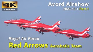 RAF Red Arrows aerobatic team flying display @Avord Airshow Part.1 #airforce #redarrows #aviation