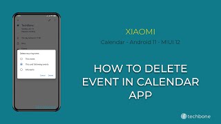 How to Delete Event in Calendar app - Xiaomi [Android 11 - MIUI 12] screenshot 4