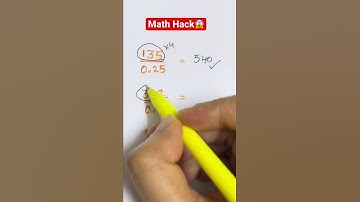 Math Hack😱 #math #youtube #shorts #mathtrick #learning #youtubeshorts #tutor #youtuber #genius