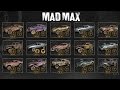 Mad Max - All Archangels Cars Gameplay (All Magnum Opus Upgrades) SHOWCASE