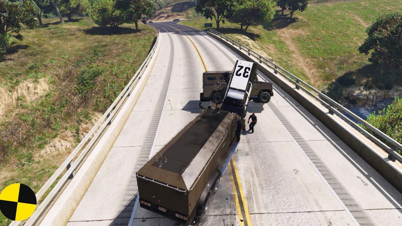 GTA V CRAZY RIOT TRUCK CRASHES COMPILATION DESTRUCTION GTA 5 CAR ...