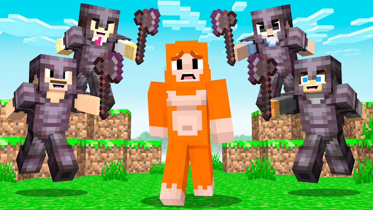 Minecraft Manhunt vs 4 PROS