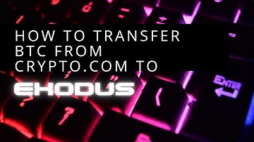 How to Transfer BTC / Bitcoin from Crypto.Com to Exodus wallet