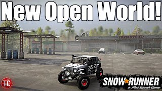 SnowRunner: This NEW MAP is BEAUTIFUL! OPEN WORLD RP Map with Town, Trails, Lake, & MORE!
