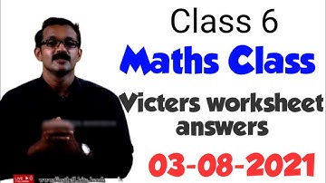 Class 6 Maths Worksheet | Today