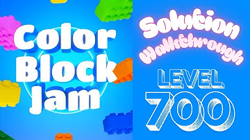 Color Block Jam - Level 700 - Solution Walkthrough!!!