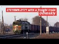 2TE10MK-2171 with a freight train, Kotlas