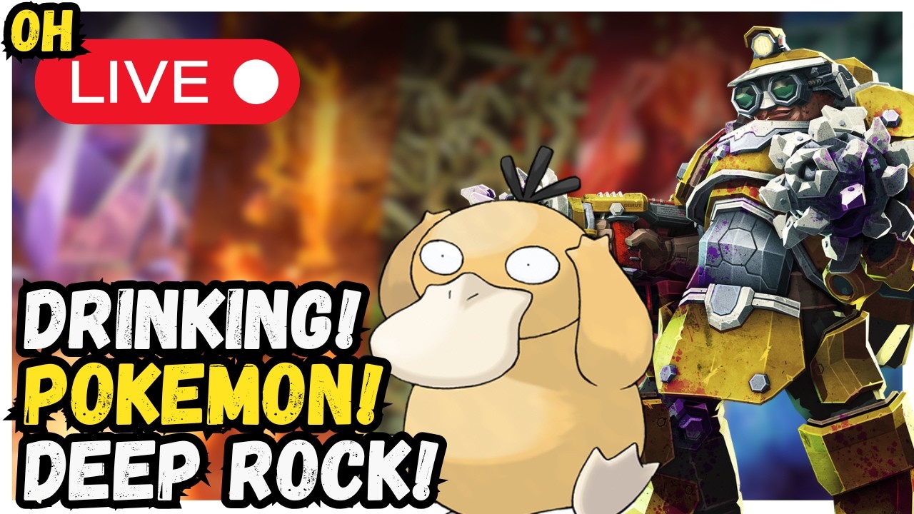 Deep Rock! Drinking! Pokemon! Deep Rock Galactic Survivors!