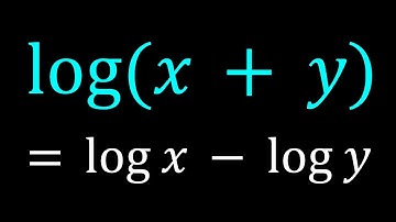 Solving log(x + y) = log(x) - log(y)