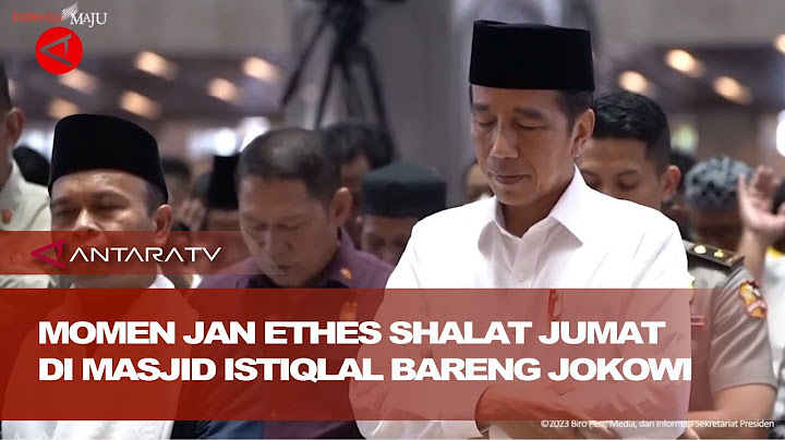 Momen Jan Ethes shalat Jumat di Masjid Istiqlal bareng Presiden Jokowi