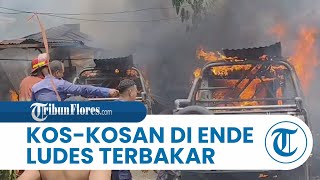 BREAKING NEWS: Kos-Kosan di Ende Ludes Terbakar, Diduga Akibat Korsleting Listrik