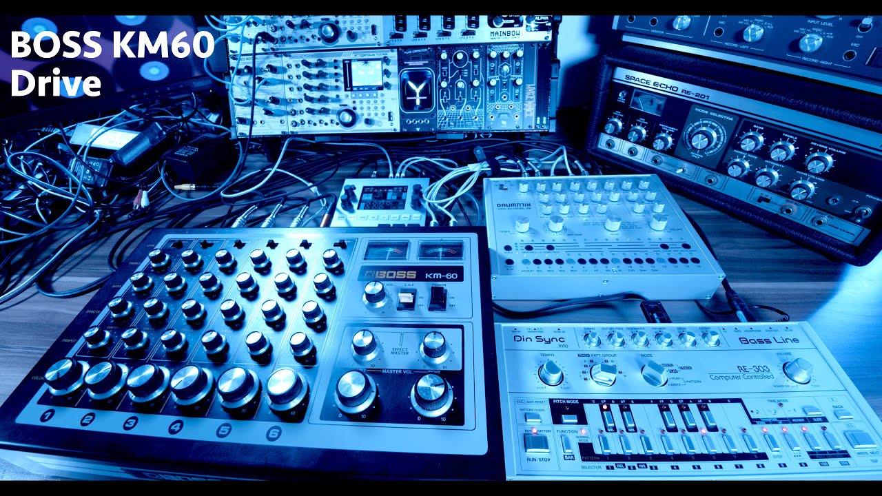 Boss KM60 Drive (DinSync RE-303, Acidlab Drumatix, Roland Boss
