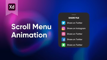 Adobe XD Tutorial - Scroll Menu Animation