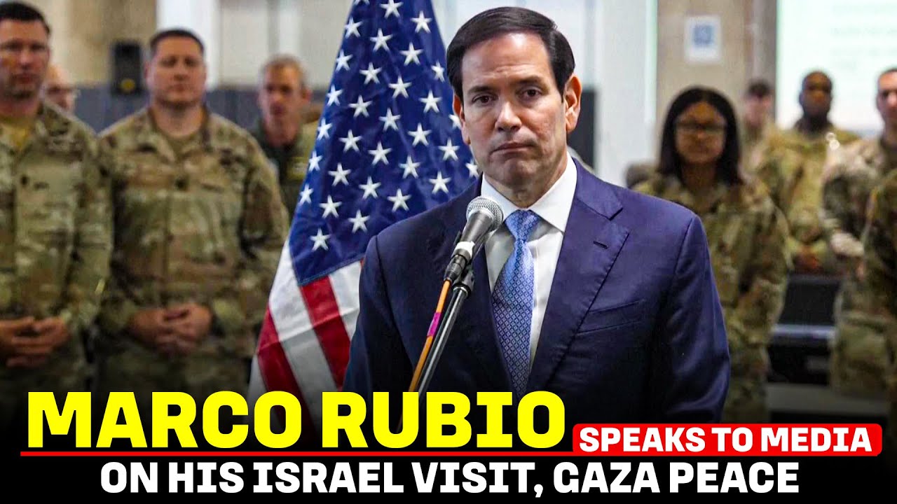 U.S. Secretary of State Marco Rubio speaks to media on his Israel Visit ...