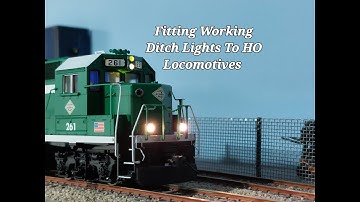 Fitting Working Ditch Lights To HO Locomotives