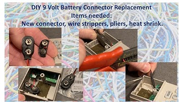 9 Volt Battery Connector Replacement 9V No Soldering
