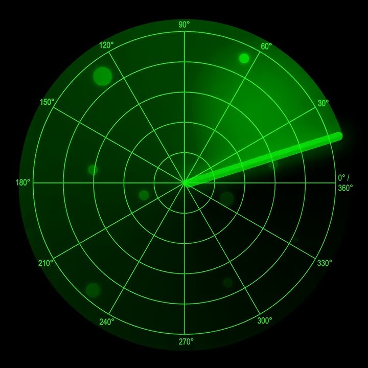 Sonar radar cycle animation with after effects