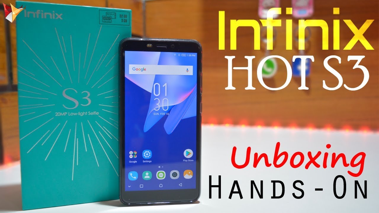 Infinix Hot S3 Budget Smartphone With 20MP Selfie Camera | Unboxing