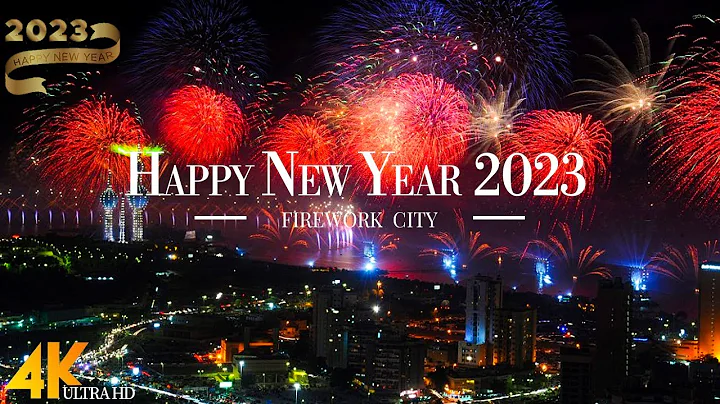 Happy New Year 2023 4K - Colorful Firework Display Around the World | Firework Sound🎇Countdown 2023