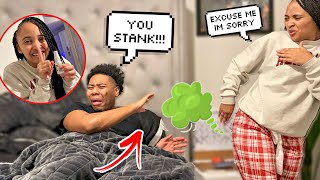 Farting While My Bf Sleeps Prank Ft. Sweetnight Starry Night Mattress