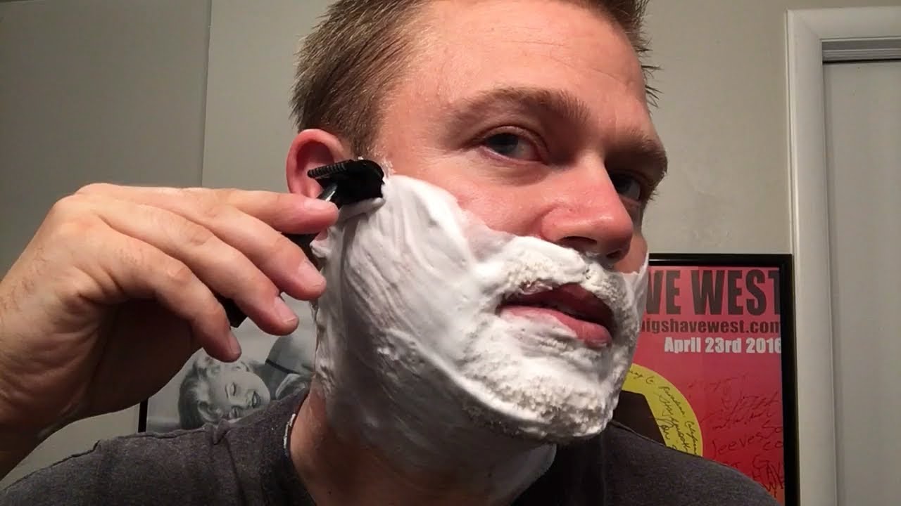 Beginners How To Shave With An Aggressive DE Razor Video YouTube