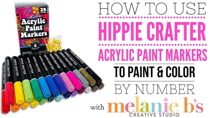 Hippie Crafter 8oz Acrylic Pouring Paint Black